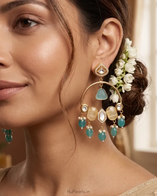 Blue_Ferozi_Ekpreet_Designer_Chandbali_|_18K_Gold_Plated_Party_Earrings