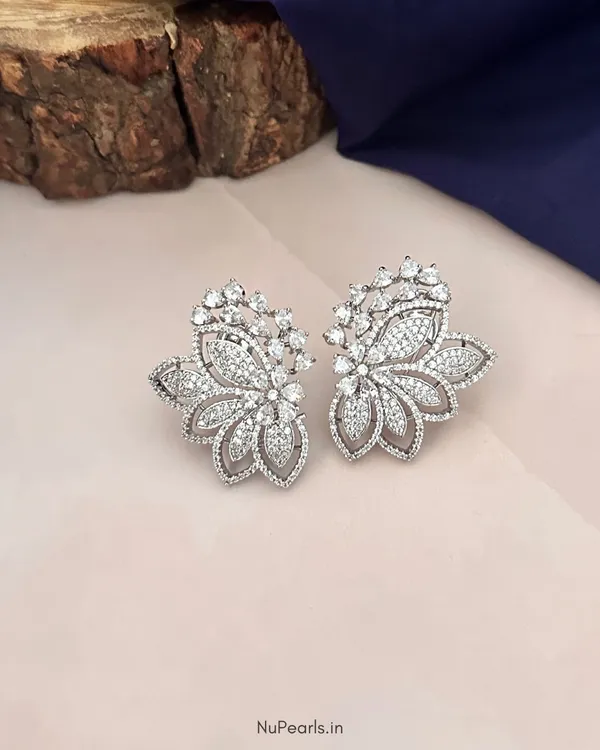 White_Anna_AD_Stone_Studs|Rhodium_Plated_Earrings_For_Women