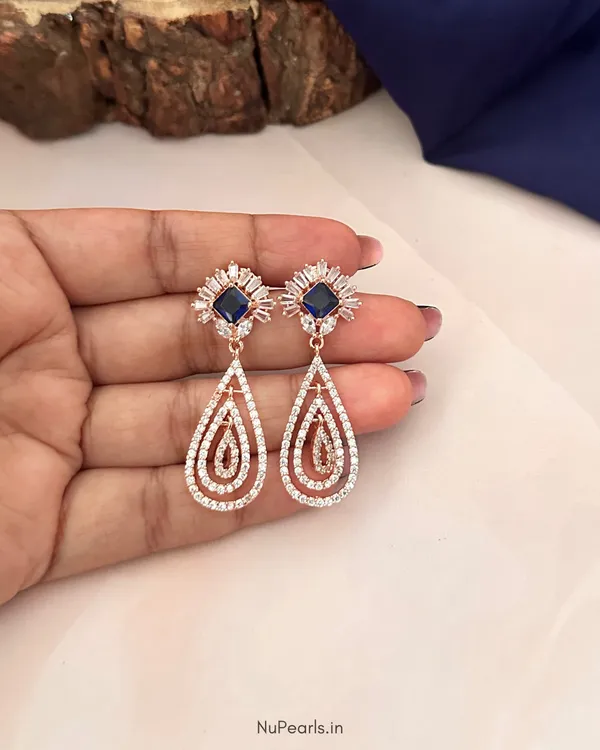 Blue_Maya_Cz_Stone_Rose_Gold_Dangler_Earrings_For_Women
