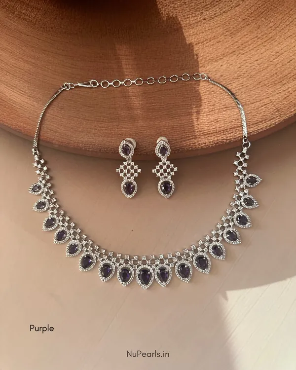 Purple_Pahel_Necklace_|_Rhodium_Plated_CZ_Studded_Jewellery_Set_For_Women