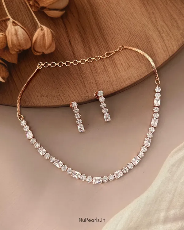 White_Peya_Necklace_|_18k_Rose_Gold_Plated_CZ_Studded_Jewellery_For_Women