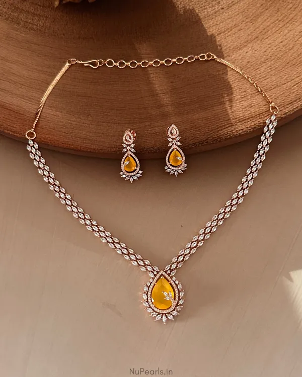Yellow_Kyra_AD_Stone_18K_Rose_Gold_Plated_Drop_Necklace_For_Women