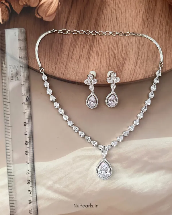 White_Ella_Tear_Drop_Cz_Stone_Rhodium_Necklace