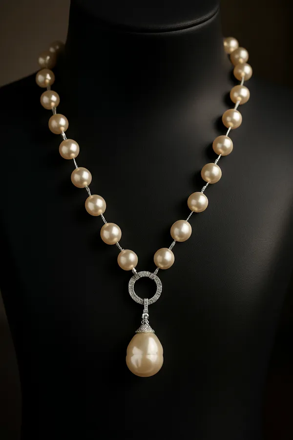 White_Maria_Pearl_Mala_With_Detachable_Pendant_For_Women