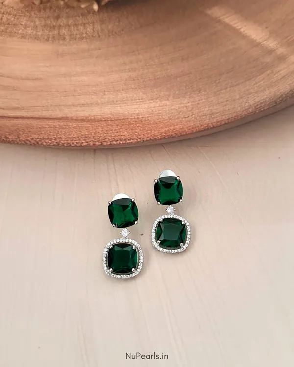 Green_Lucy_Doublet_Cz_Stone_Rhodium_Earrings