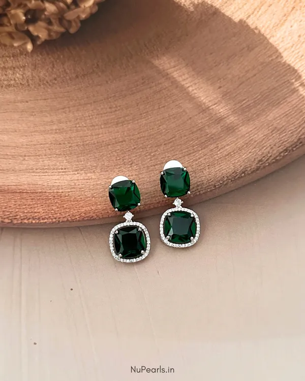 Green_Lucy_Doublet_Cz_Stone_Rhodium_Earrings