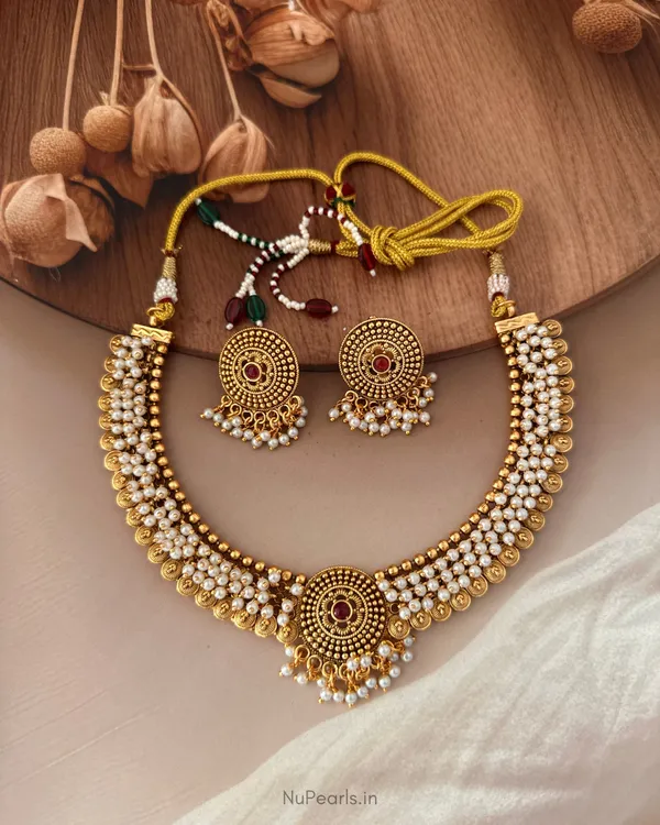 Muthra_Traditional_Temple_Style_Guttapusalu_Pearl_Beaded_Necklace_Set_with_Earrings