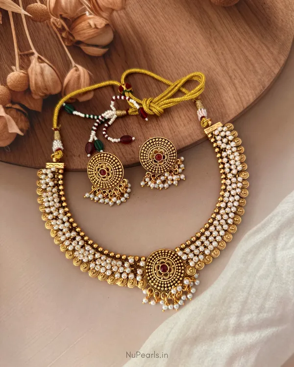 Muthra_Traditional_Temple_Style_Guttapusalu_Pearl_Beaded_Necklace_Set_with_Earrings
