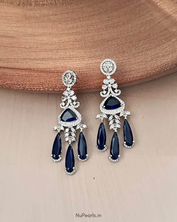 Blue_Grace__American_Diamond_Rhodium_Plated_Chandelier_Party_Earrings_For_Women