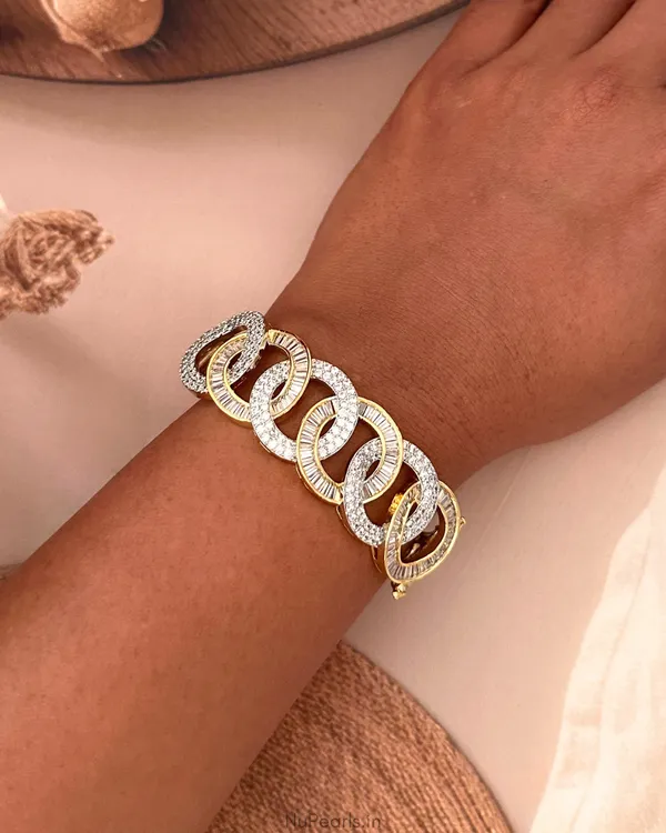 Zoha_CZ_Gold-Silver_Dual_Tone_Statement_Premium_Openable_Kada_Bracelet