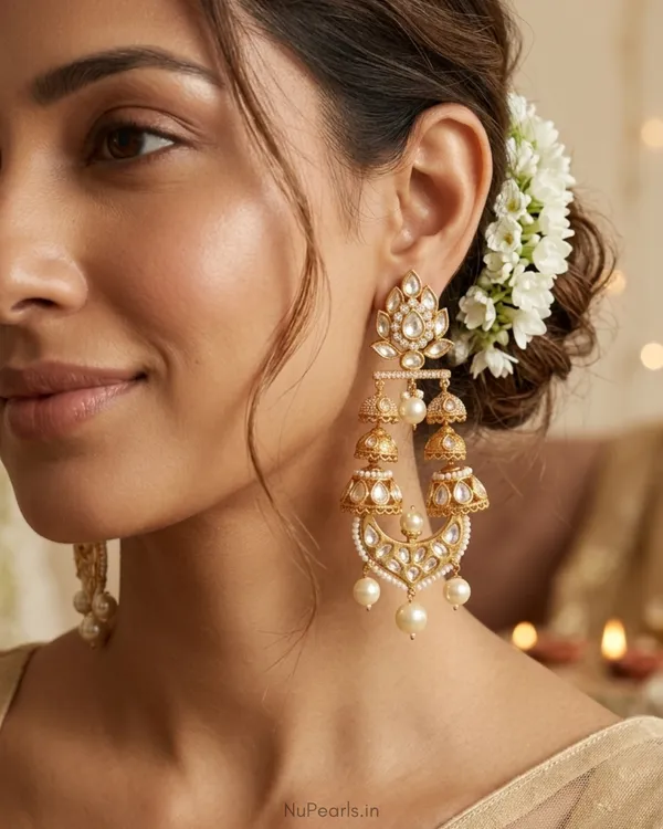 White_Swapna_Polki_Kundan_Drop_Earrings_|_18K_Gold_Plated_Designer_Earrings