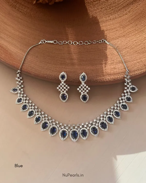 Dark_Blue_Pahel_Necklace_|_Rhodium_Plated_CZ_Studded_Jewellery_Set_For_Women