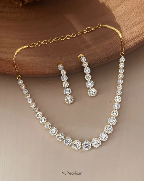 Gold-Silver_Vena_Necklace_|_18K_Gold-Rhodium_Plated_CZ_Studded_Jewellery_Set_For_Women