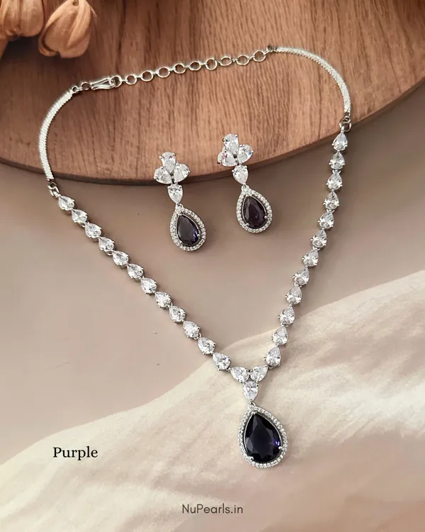 Purple_Ella_Tear_Drop_Cz_Stone_Rhodium_Necklace