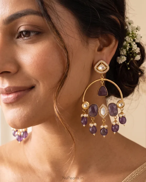 Purple_Ekpreet_Designer_Chandbali_|_18K_Gold_Plated_Party_Earrings