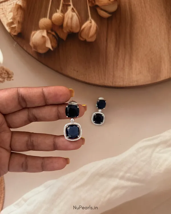 Dark_Blue_Lucy_Doublet_Cz_Stone_Rhodium_Earrings