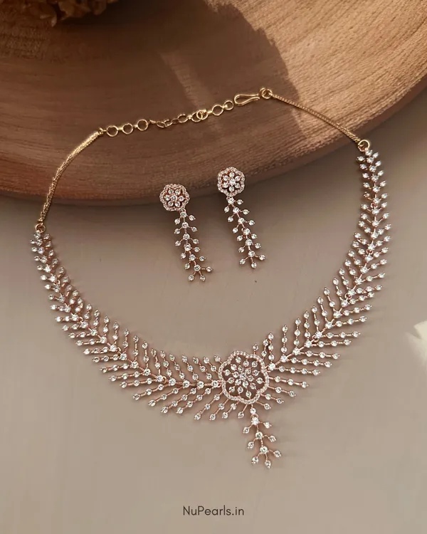 Rose_Gold_Harnaaz_Necklace_|_18K_Rose_Gold_Plated_CZ_Studded_Jewellery_Set_For_Women