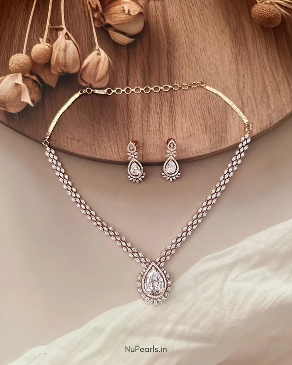 White_Kyra_AD_Stone_18K_Rose_Gold_Plated_Drop_Necklace_For_Women