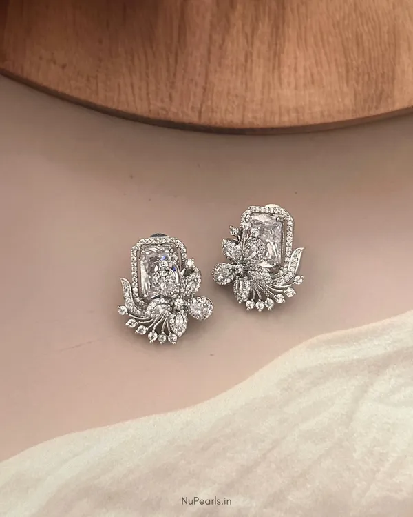 White_Floral_Studs_|_Rhodium_Plated_CZ_Studded_Party_Earrings