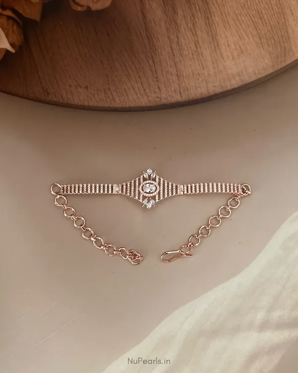 Rose_Gold_Velli_|CZ_Adjustable_Bracelet_For_Women