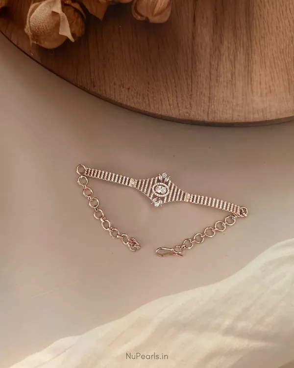 Rose_Gold_Velli_|CZ_Adjustable_Bracelet_For_Women