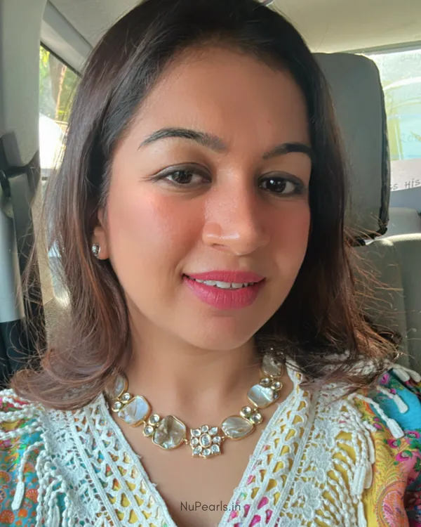 White_Mother_Of_Pearl_Kundan_Mehraan_Choker_Necklace_|18K_Gold_Plated