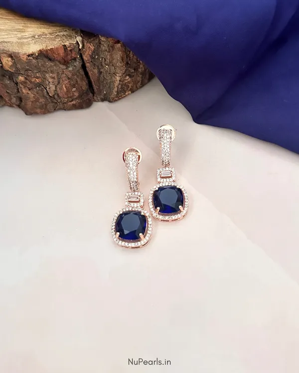 Blue_Aria_AD_Stone_Drop_Earrings|_18K_Rose_Gold_Plated_Party_Earrings