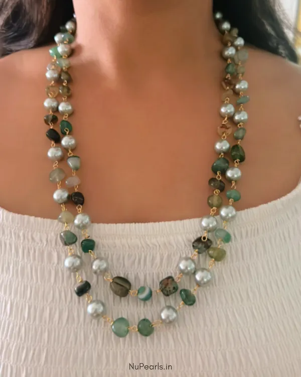 Green_Kshiti_Pearl_&_Stone_Double_Layered_Handmade_Mala_Necklace_for_Women_With_Pair_Of_Earrings