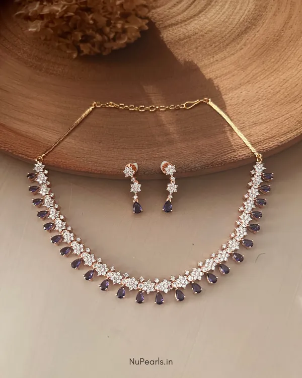 Purple_Ujas_Necklace_|_18K_Rose_Gold_Plated_CZ_Studded_Jewellery_Set_For_Women