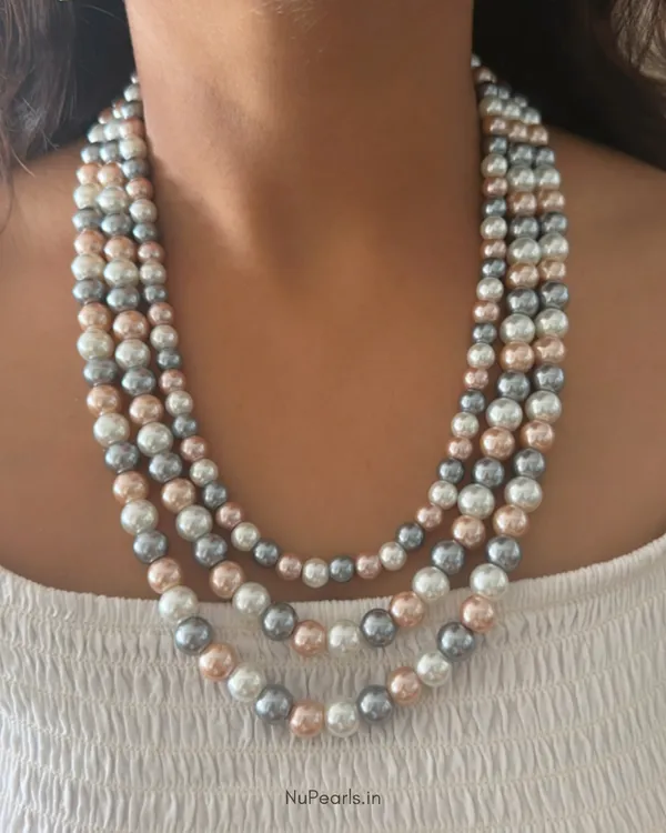 Grey_White_Peach_Silver_Aesha_3_Layered_Pearl_Mala_Necklace_With_Earrings_For_Women