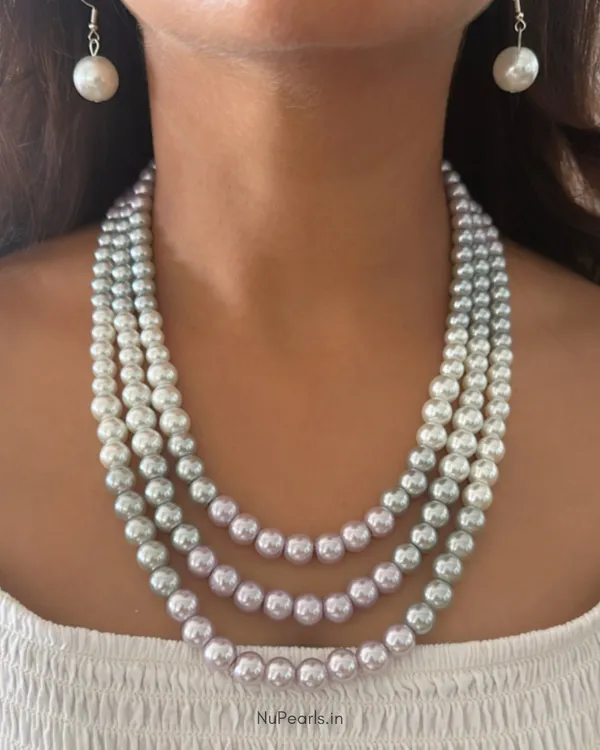 Pink_Silver_White_Nysha_3_Layered_Pearl_Mala_Necklace_With_Earrings_For_Women