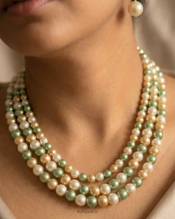 Green_Golden_White_Aesha_3_Layered_Pearl_Mala_Necklace_With_Earrings_For_Women