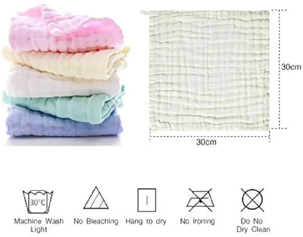20_Piece_Organic_Muslin_Baby_Washcloths_Soft_&_Absorbent_Natural_Cotton_Wipes_For_Sensitive_Skin,_Perfect_For_Baby_Care_&_Showers_30X30_Cm