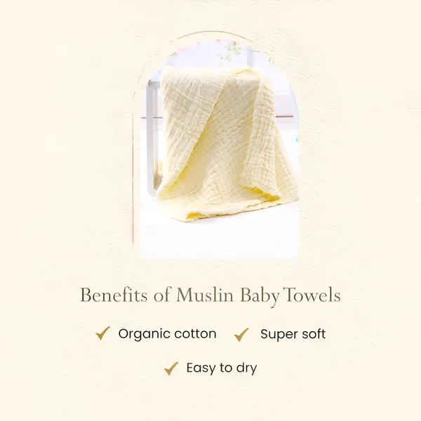 Yellow_Organic_Cotton_Muslin_Baby_Bath_Towel_-_Super_Absorbent,_Extra_Soft,_Eco-Friendly,_Multi-Use_For_Newborns_(105X105_Cm)