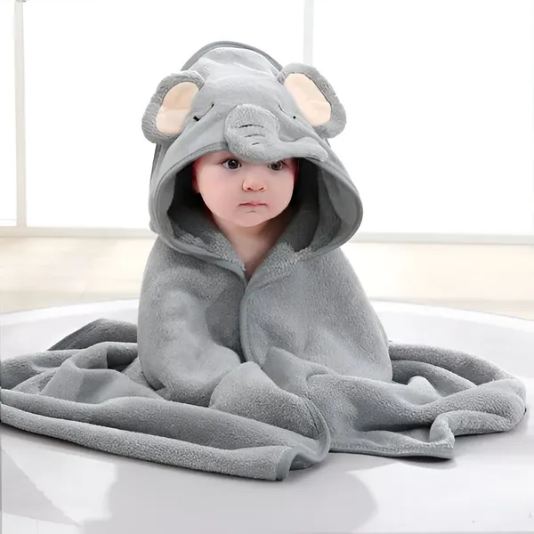 1_Piece_Grey_Ultra-Soft_Hooded_Baby_Towel_|_Absorbent_Bath_Towel_For_Newborns,_Infants_&_Toddlers_(31X31_Inch)