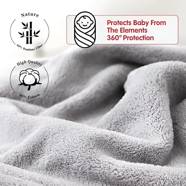 1_Piece_Grey_Ultra-Soft_Hooded_Baby_Towel_|_Absorbent_Bath_Towel_For_Newborns,_Infants_&_Toddlers_(31X31_Inch)