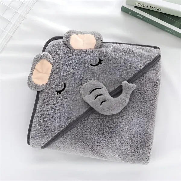 1_Piece_Grey_Ultra-Soft_Hooded_Baby_Towel_|_Absorbent_Bath_Towel_For_Newborns,_Infants_&_Toddlers_(31X31_Inch)
