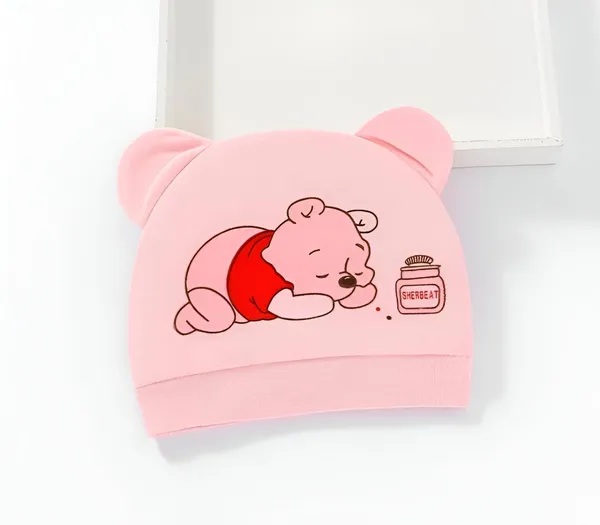 6_Piece_Small_Cartoon_Design_Baby_Cotton_Cap_For_Newborn_Baby_Boys_And_Girls_(0_To_5_Months)_(Blue,_Pink,_Yellow)