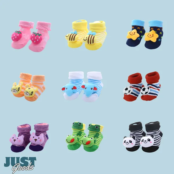 Pair_Of_4_Baby_Antislip_3D_Socks_For_New_Born_Baby,_Non_Slip_Grip_Ankle_Socks_With_Non_Skid_Soles_(0-12_Month)