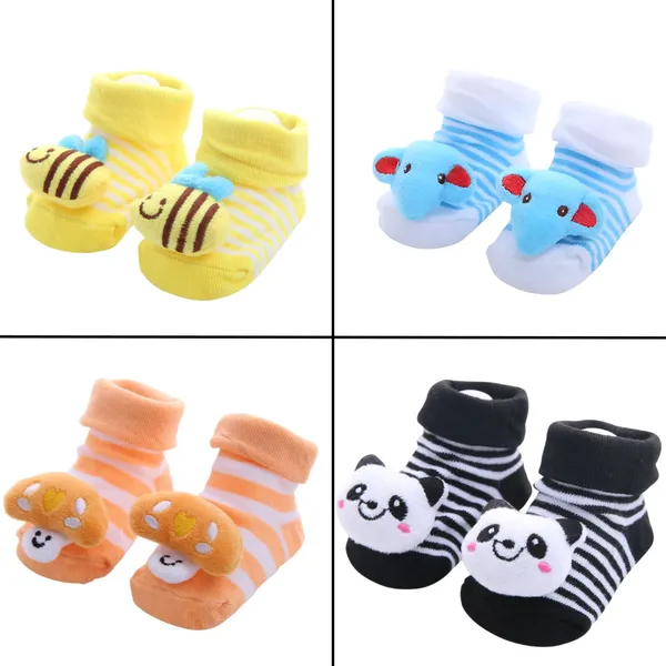 Pair_Of_4_Baby_Antislip_3D_Socks_For_New_Born_Baby,_Non_Slip_Grip_Ankle_Socks_With_Non_Skid_Soles_(0-12_Month)