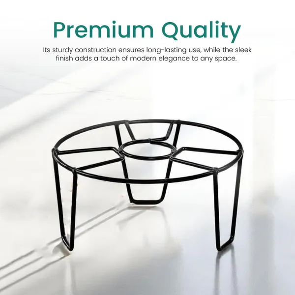 Set_Of_4_Black_Metal_Round_O_Shape_Flower_Pot/Plant_Stand_For_Home_Garden_Balcony_Living_Room_Dï¿½cor