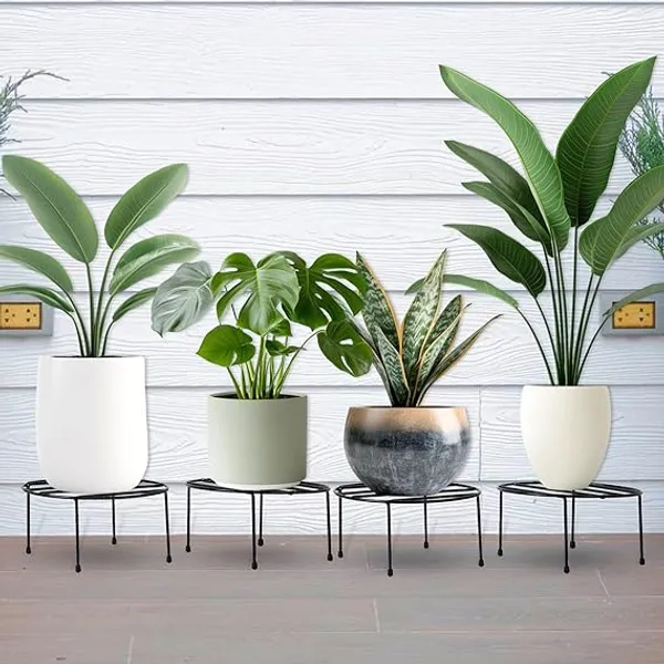 Set_Of_4_Black_Anti_Rust_Metal_Plant_Stand_With_Bottom_Rubber_For_Balcony_Garden,_Indoor_&_Outdoor_Pot_Stand