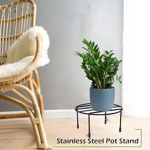 Set_Of_4_Black_Anti_Rust_Metal_Plant_Stand_With_Bottom_Rubber_For_Balcony_Garden,_Indoor_&_Outdoor_Pot_Stand