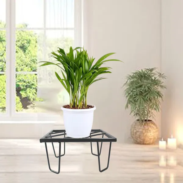 Set_Of_4_Black_Metal_Square_Stand_|_For_Indoor/Outdoor_Plants_|_Heavy_Duty_Ideal_|_For_Home_Garden_Balcony_Living_Room_Decoration