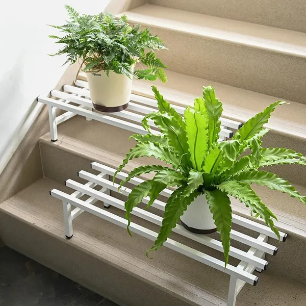 Heavy-Load_Metal_Plant_Stand_(Set_of_2)_|_24_Inch,_White,_300_Kg_Load_Capacity_|_Classic_Plant_Stands_for_Outdoor_&_Indoor_Living_Room