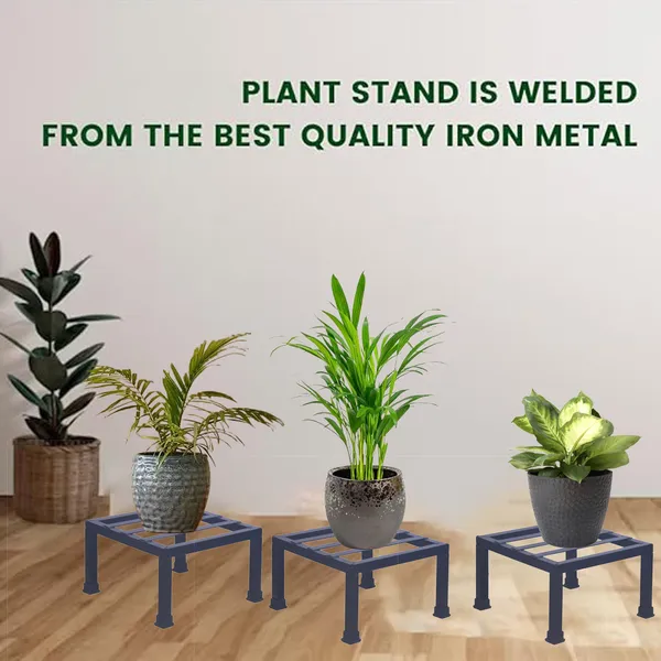 Set_Of_4_Black_Premium_Strong_Flower_Pot_/_Gamla_Square_Stand_For_Indoor_And_Outdoor_Plants_|_Square_Shape_Thick_And_Strong_Leg