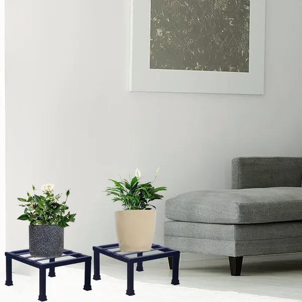Set_Of_4_Black_Premium_Strong_Flower_Pot_/_Gamla_Square_Stand_For_Indoor_And_Outdoor_Plants_|_Square_Shape_Thick_And_Strong_Leg