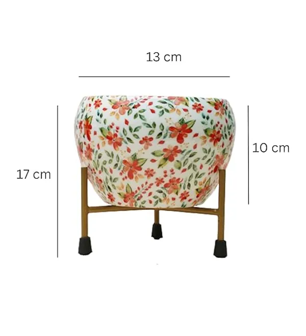 White_Decorative_Apple_Pot_With_Stand_|_For_Indoor_Plants_Rust_Free_Metal_Plant_Pots_|_For_Living_Room_And_Table_Top