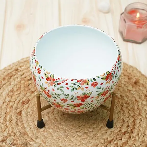 White_Decorative_Apple_Pot_With_Stand_|_For_Indoor_Plants_Rust_Free_Metal_Plant_Pots_|_For_Living_Room_And_Table_Top