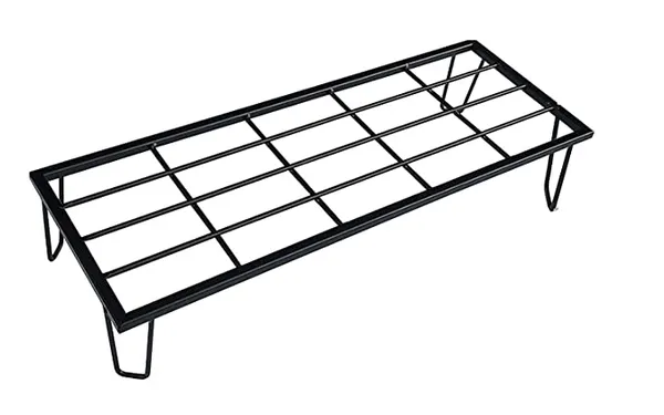 Set_Of_1_Heavy_Metal_Flower_Pot/Plant_Stand__for_Home_Garden_Balcony_Living_Room__Decor_24_Inches_(Black)